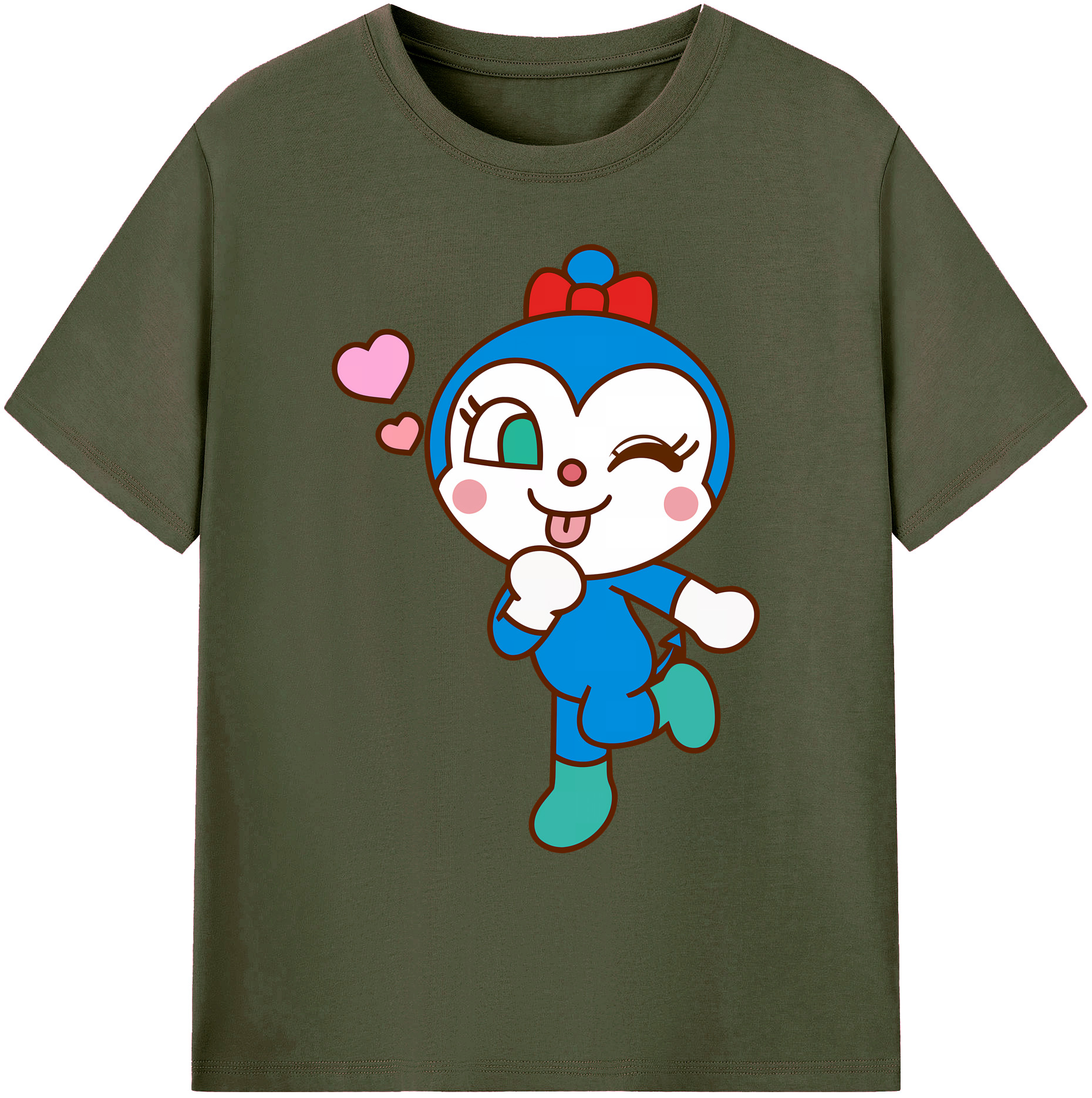 （画像用） アンパンマン Anpanman 綿100％ メンズ半袖Tシャツ｜肌触りやわらか＆通気性